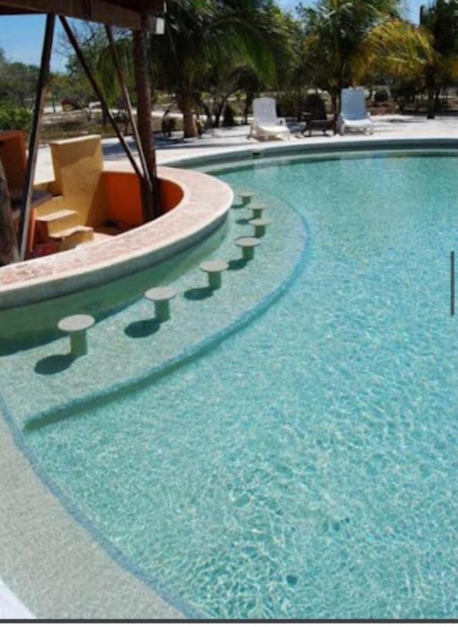 Two Bedroom Beachfront Villa Celestun Ngoại thất bức ảnh